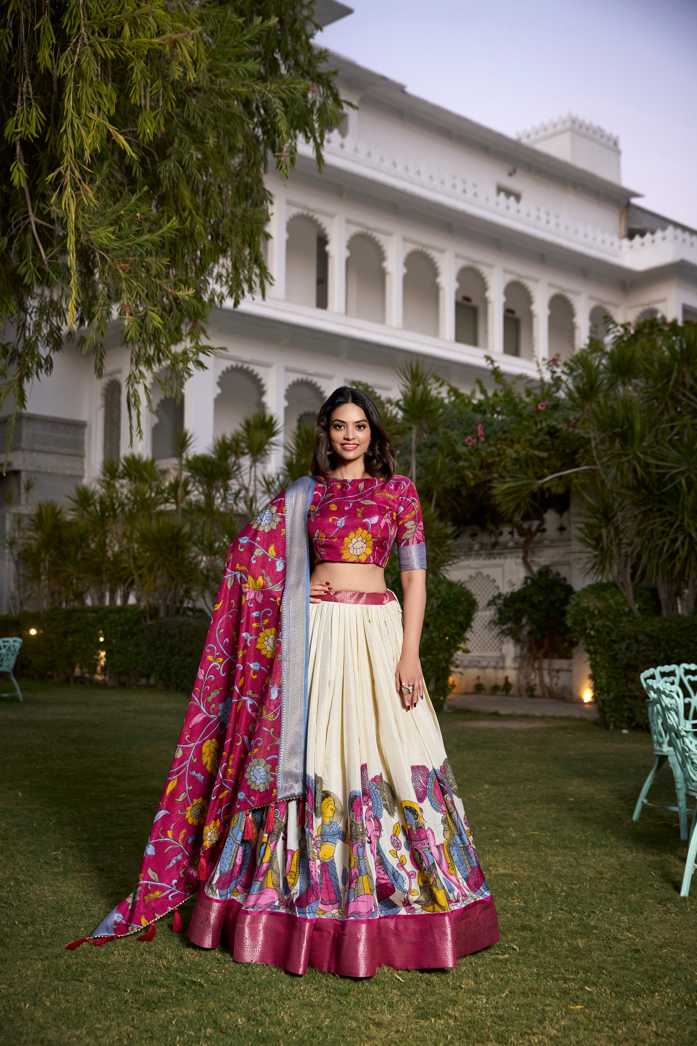β¨ Festive Special Tussar Silk Lehenga β¨  Perfectly Blended for a Charming Look π